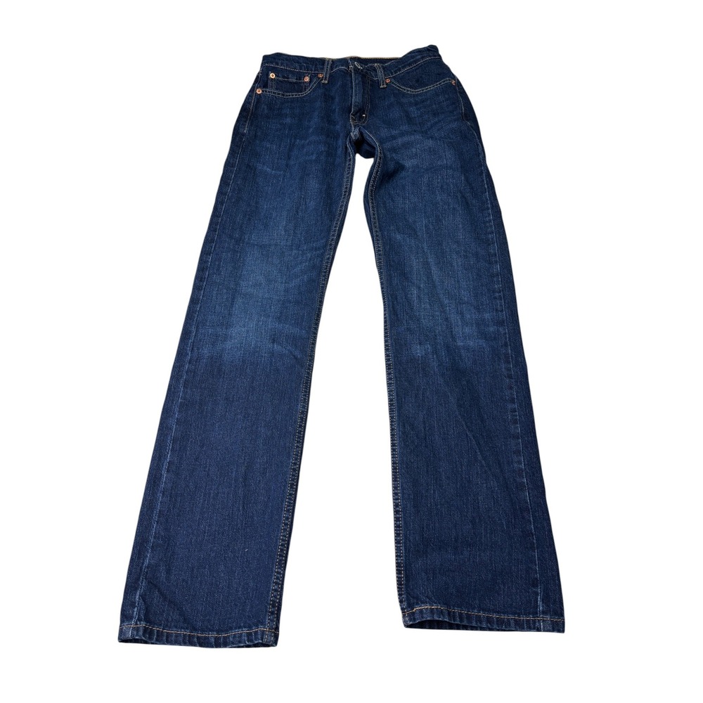 Levis 505 Regular Fit Straight Leg Dark Wash Indigo Jeans Mens W29‎ L32